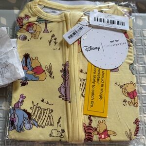 Little Sleepies Yellow Winnie the Pooh Pajama zippy